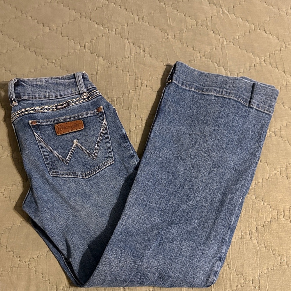 Wrangler Blue Denim Women's Jeans Trousers